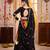 BLACK THREAD EMBROIDERED & MIRROR WORK VISCOSE COTTON TRADITIONAL NAVRATRI FESTIVAL WEDDING GARBA STITCHED LEHENGA CHOLI