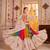BEIGE THREAD EMBROIDERED & MIRROR WORK VISCOSE COTTON TRADITIONAL NAVRATRI FESTIVAL WEDDING GARBA STITCHED LEHENGA CHOLI
