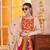 BEIGE THREAD EMBROIDERED & MIRROR WORK VISCOSE COTTON TRADITIONAL NAVRATRI FESTIVAL WEDDING GARBA STITCHED LEHENGA CHOLI