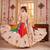 BEIGE THREAD EMBROIDERED & MIRROR WORK VISCOSE COTTON TRADITIONAL NAVRATRI FESTIVAL WEDDING GARBA STITCHED LEHENGA CHOLI