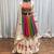 BEIGE THREAD EMBROIDERED & MIRROR WORK VISCOSE COTTON TRADITIONAL NAVRATRI FESTIVAL WEDDING GARBA STITCHED LEHENGA CHOLI