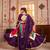 PURPLE THREAD EMBROIDERED & MIRROR WORK VISCOSE COTTON TRADITIONAL NAVRATRI WEDDING GARBA STITCHED LEHENGA CHOLI