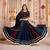 BLACK MULTICOLOR THREAD EMBROIDERED & MIRROR WORK VISCOSE COTTON TRADITIONAL NAVRATRI FESTIVAL STITCHED LEHENGA CHOLI