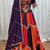 PURPLE MULTICOLOR THREAD EMBROIDERED & MIRROR WORK VISCOSE COTTON TRADITIONAL NAVRATRI FESTIVAL STITCHED LEHENGA CHOLI