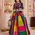 BLACK KUTCHI EMBROIDERED & MIRROR WORK VISCOSE COTTON TRADITIONAL NAVRATRI GARBA FESTIVAL STITCHED LEHENGA CHOLI JACKET