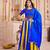 BLUE MULTICOLOR EMBROIDERED & MIRROR WORK VISCOSE COTTON TRADITIONAL NAVRATRI FESTIVAL GARBA STITCHED LEHENGA CHOLI