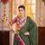 MAROON GREEN EMBROIDERED & MIRROR WORK VISCOSE COTTON TRADITIONAL NAVRATRI FESTIVAL GARBA STITCHED LEHENGA CHOLI