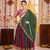 MAROON GREEN EMBROIDERED & MIRROR WORK VISCOSE COTTON TRADITIONAL NAVRATRI FESTIVAL GARBA STITCHED LEHENGA CHOLI