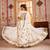 WHITE EMBROIDERED & MIRROR WORK VISCOSE COTTON TRADITIONAL NAVRATRI FESTIVAL GARBA STITCHED LEHENGA CHOLI