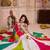 WHITE MULTICOLOR THREAD EMBROIDERED & MIRROR WORK VISCOSE COTTON TRADITIONAL NAVRATRI FESTIVAL STITCHED LEHENGA CHOLI