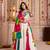 WHITE MULTICOLOR THREAD EMBROIDERED & MIRROR WORK VISCOSE COTTON TRADITIONAL NAVRATRI FESTIVAL STITCHED LEHENGA CHOLI