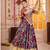 PURPLE KUTCHI EMBROIDERED & MIRROR WORK VISCOSE COTTON TRADITIONAL NAVRATRI FESTIVAL GARBA STITCHED LEHENGA CHOLI