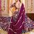 PURPLE KUTCHI EMBROIDERED & MIRROR WORK VISCOSE COTTON TRADITIONAL NAVRATRI FESTIVAL GARBA STITCHED LEHENGA CHOLI