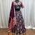 PURPLE KUTCHI EMBROIDERED & MIRROR WORK VISCOSE COTTON TRADITIONAL NAVRATRI FESTIVAL GARBA STITCHED LEHENGA CHOLI
