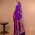 Purple Colour Blended Silk Saree with running blouse piece