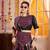 BLACK PURPLE KUTCHI EMBROIDERED & MIRROR WORK VISCOSE COTTON TRADITIONAL NAVRATRI GARBA FESTIVAL STITCHED LEHENGA CHOLI