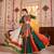 GREEN ORANGE KUTCHI EMBROIDERED & MIRROR WORK VISCOSE COTTON TRADITIONAL NAVRATRI GARBA FESTIVAL STITCHED LEHENGA CHOLI