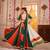 GREEN ORANGE KUTCHI EMBROIDERED & MIRROR WORK VISCOSE COTTON TRADITIONAL NAVRATRI GARBA FESTIVAL STITCHED LEHENGA CHOLI