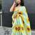Digital printed  handloom silk linen saree