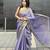 Hand embroidered sequins work - tissue linen saree
