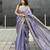 Hand embroidered sequins work - tissue linen saree