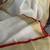 White handloom linen saree with contrast border