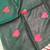 Heart embroidered black handloom linen saree