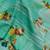 Digital printed  handloom linen saree