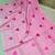 Heart embroidered pink handloom linen saree