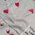 Heart embroidered grey handloom linen saree