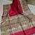 Handloom tussar silk saree with madhubani print
