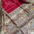 Handloom tussar silk saree with madhubani print