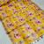 Digital printed  handloom linen saree