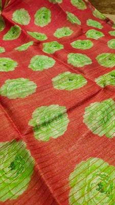 Digital printed  handloom linen saree 1