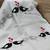 Handwoven white linen saree with embroidery work