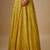yellow embroidered satin Lehenga