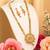 south indian jewllery ganesh design long necklace set with pendant & earrings | traditional gold-plated .