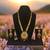 South indian jewllery brass long necklace set for women | antique gold plated bridal jewelry with earrings |