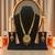 South indian jewllery brass long necklace set for women | antique gold plated bridal jewelry with earrings |