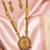 south indian jewllery krishna design long necklace set with pendant & earrings | traditional gold-plated .