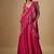 Pink embroidered satin saree