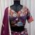PURPLE KUTCHI EMBROIDERED & MIRROR WORK VISCOSE COTTON TRADITIONAL NAVRATRI FESTIVAL GARBA STITCHED LEHENGA CHOLI