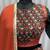 GREEN ORANGE KUTCHI EMBROIDERED & MIRROR WORK VISCOSE COTTON TRADITIONAL NAVRATRI GARBA FESTIVAL STITCHED LEHENGA CHOLI