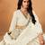 White Art Silk Semi Stitched Lehenga Choli With Embroidert Work