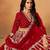 Red Art Silk Semi Stitched Lehenga Choli With Embroidert Work