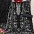 Black embroidered georgette semi-stitched pakistani salwar suit
