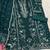 Teal green embroidered georgette semi-stitched pakistani salwar suit
