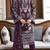 Purple embroidered georgette semi-stitched pakistani salwar suit