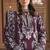 Purple embroidered georgette semi-stitched pakistani salwar suit