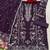 Purple embroidered georgette semi-stitched pakistani salwar suit